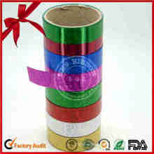 SGS Green Holographic Film Curly Ribbon for Gift Packaging